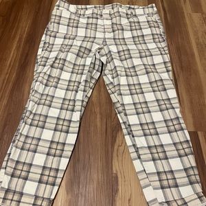 Plaid Old Navy Pixie pants, size 16